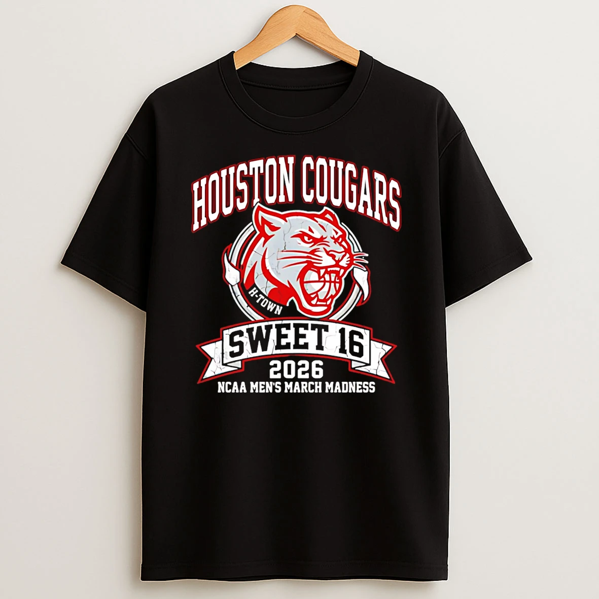 Houston Cougars Sweet 16 2026 Mens March Madness T Shirt