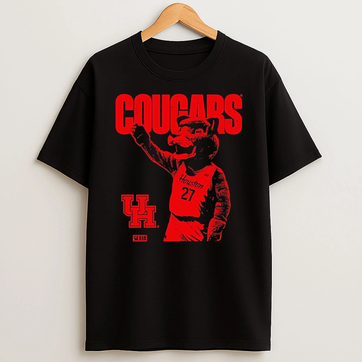 Houston Cougars Mascot Mode Slam Graphic T Shirt