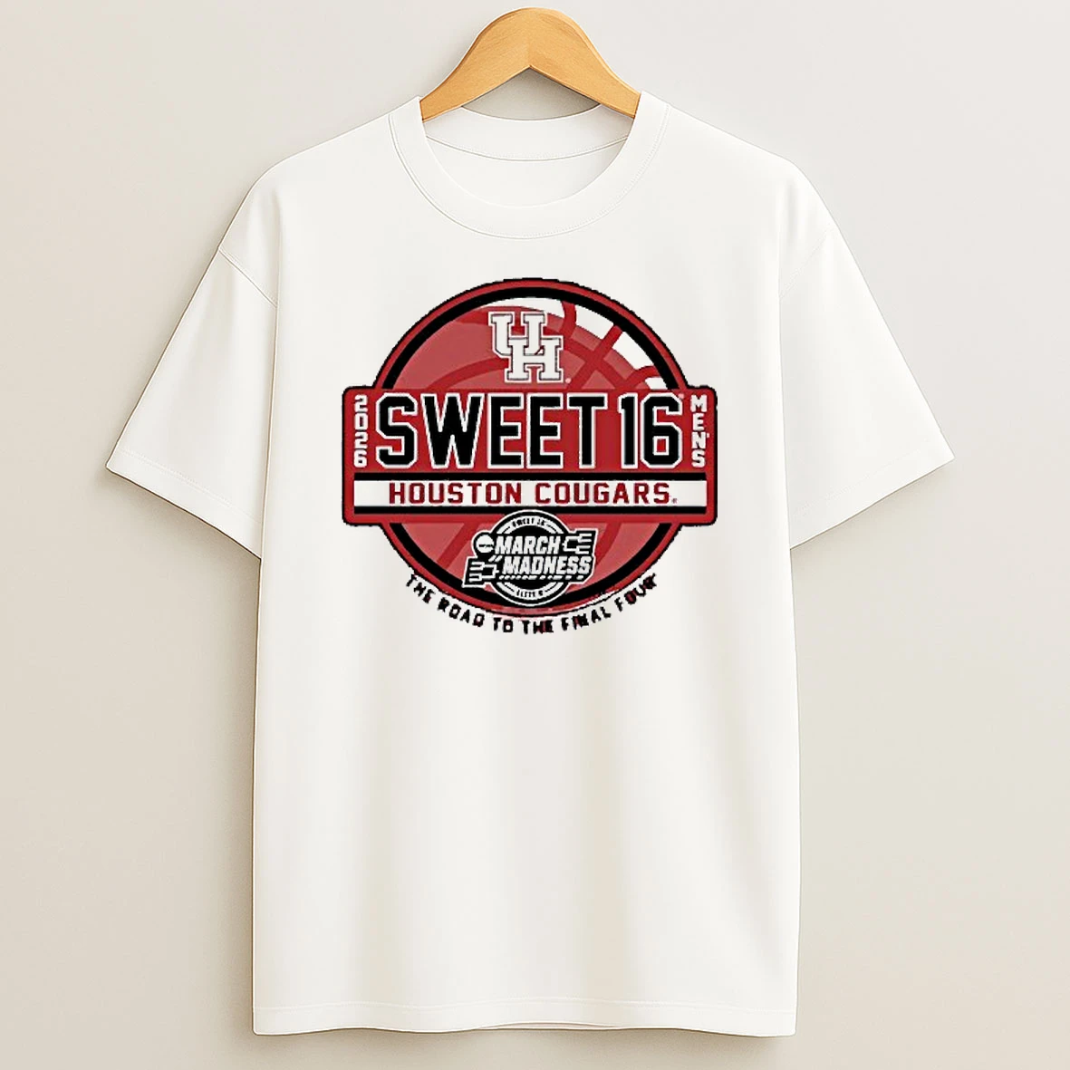Houston Cougars Mens Basketball 2026 Sweet 16 T Shirt