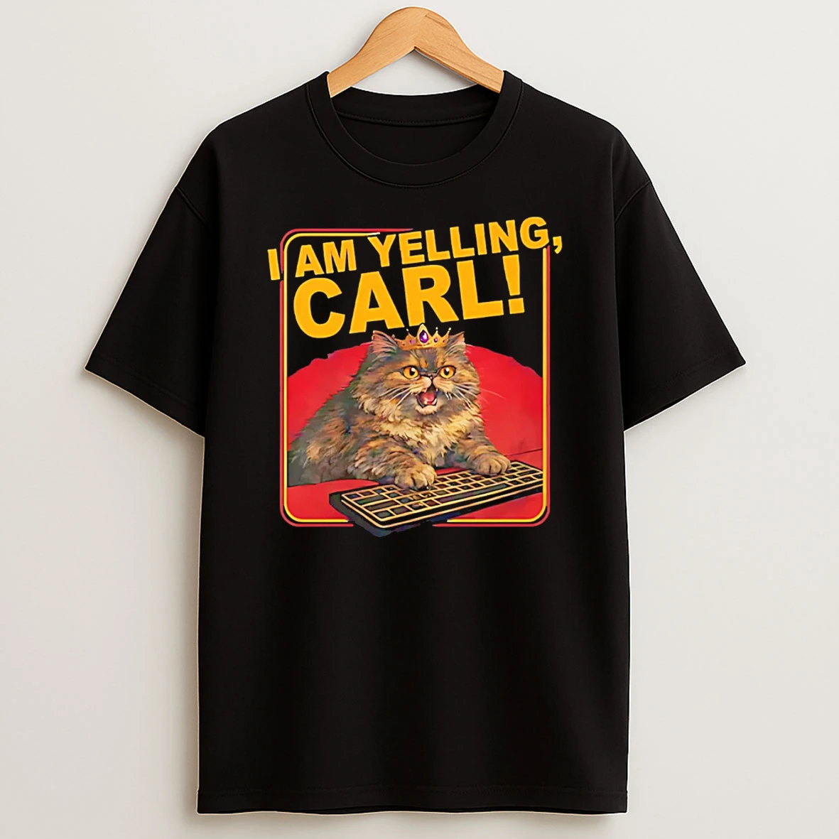 I Am Yelling Carl Cat T Shirt
