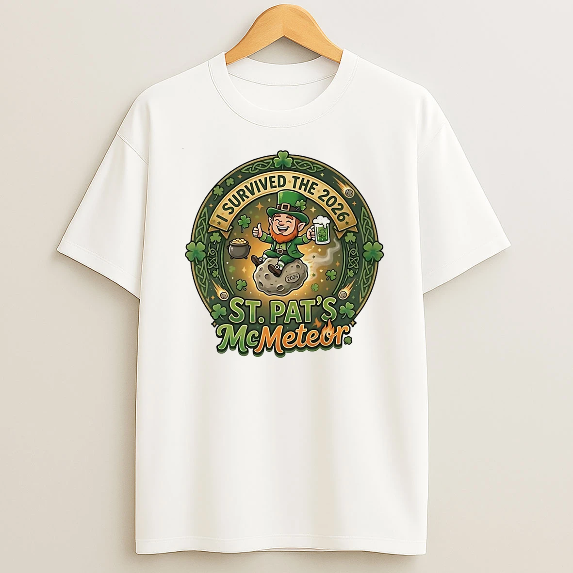 I Survived The St Patricks Day 2026 Meteor T Shirt
