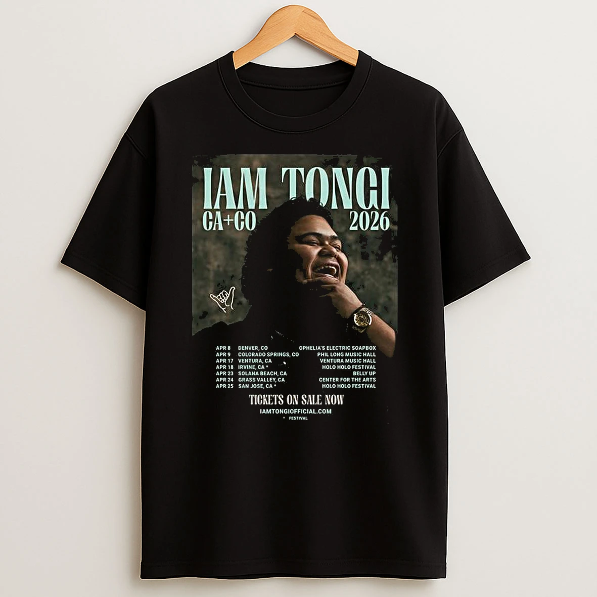 Iam Tongi Fall Ca Co Tour 2026 T Shirt