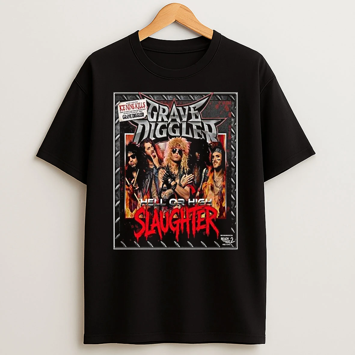 Ice Nine Kills Grave Diggler Hell Or High Slaughter From Ready Or Not 2 Here I Come T Shirt