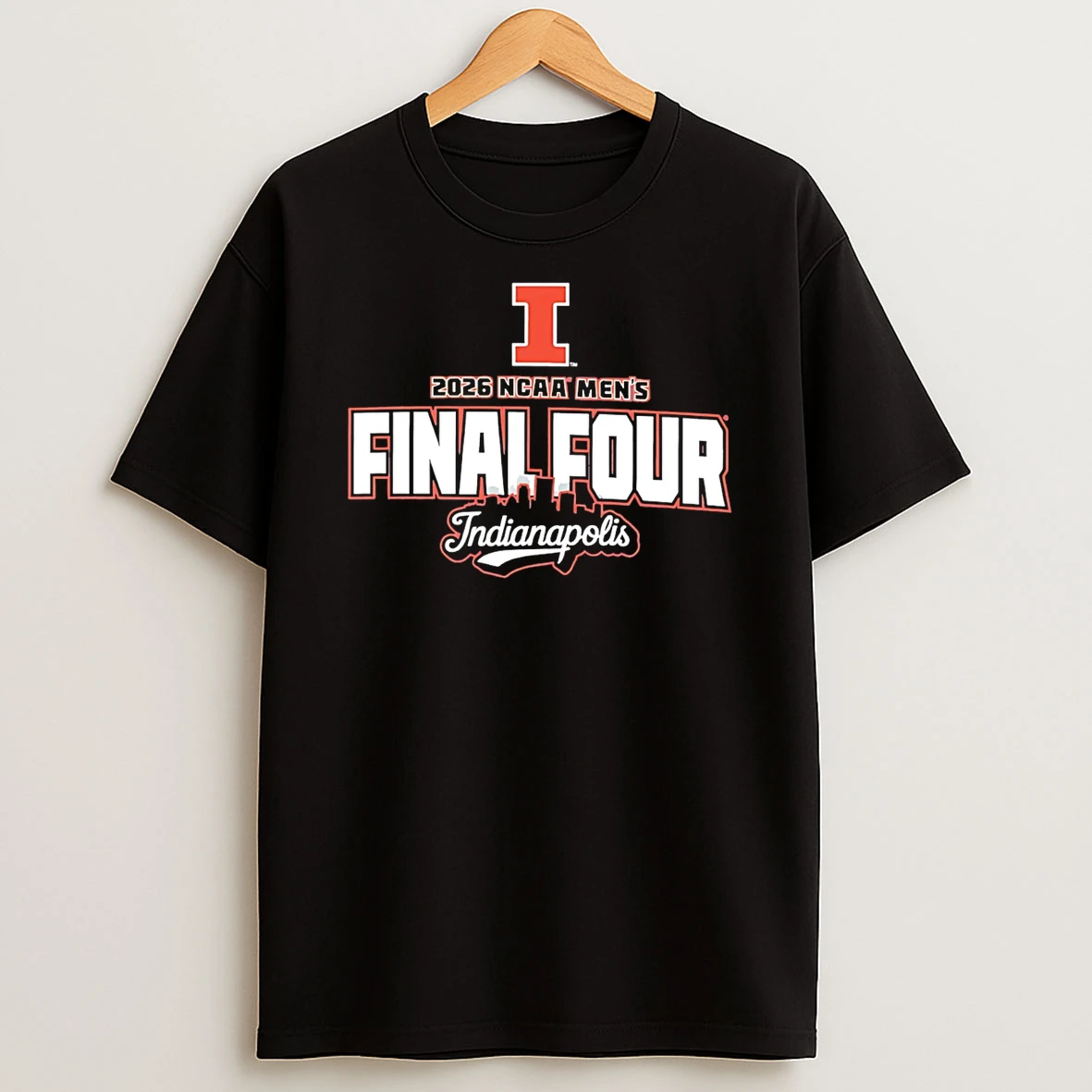 Illinois Basketball 2026 Final Four City Skyline T Shirt