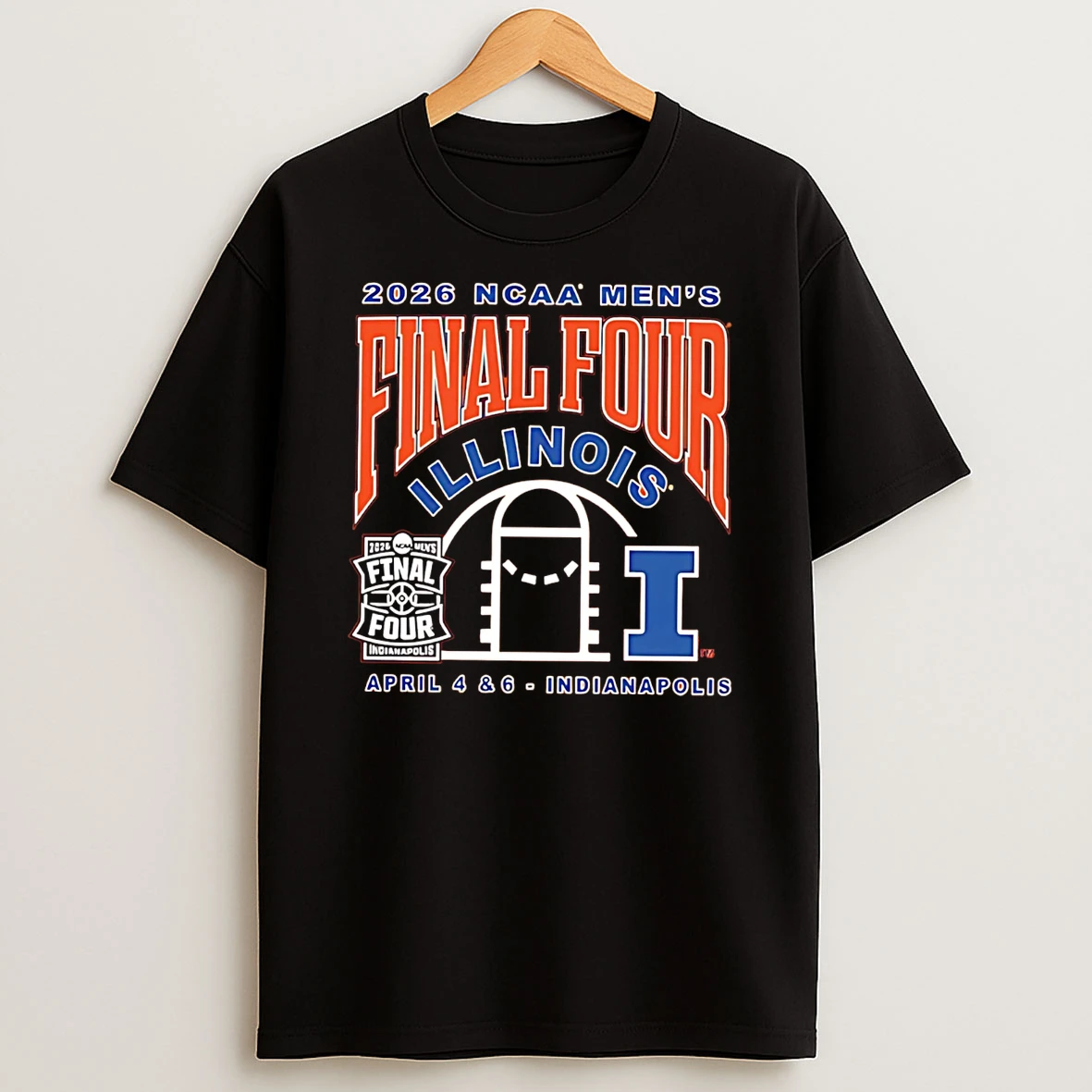 Illinois Basketball 2026 Ncaa Mens Final Four Adult T Shirt