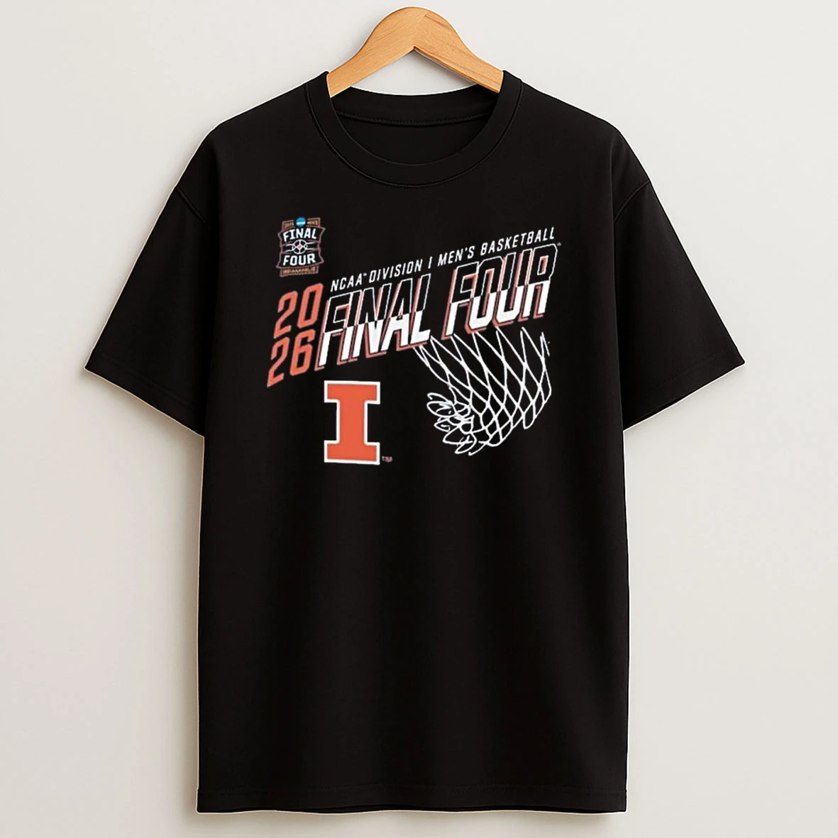 Illinois Fighting Illini 2026 Ncaa Mens Basketball Tournament March Madness Final Four Champion T Shirt