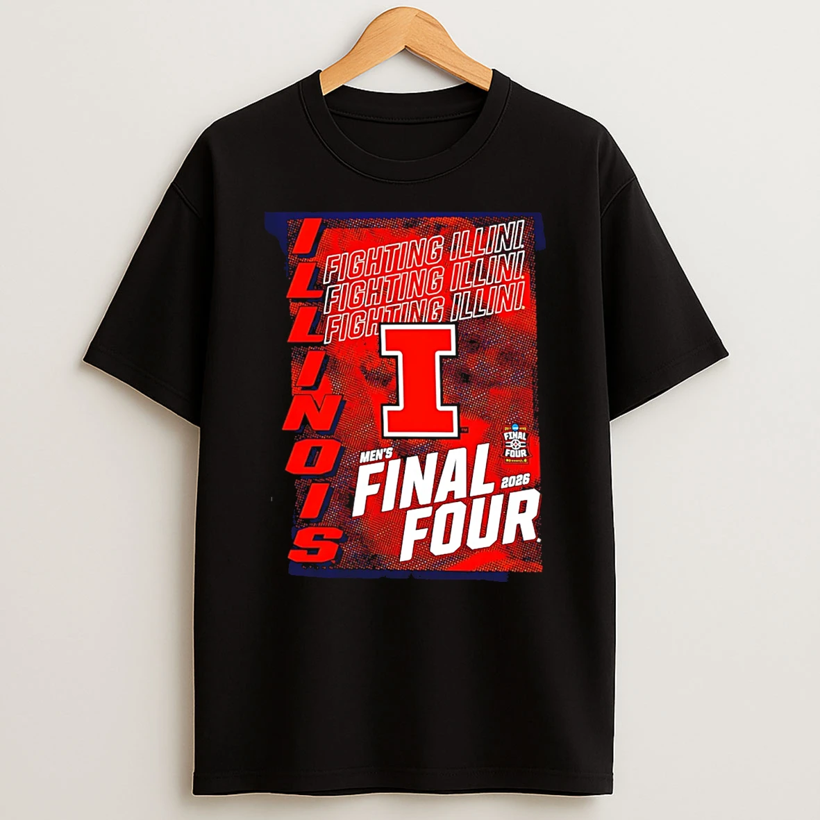Illinois Fighting Illini Ncaa Mens Basketball Tournament March Madness Final Four 2026 T Shirt