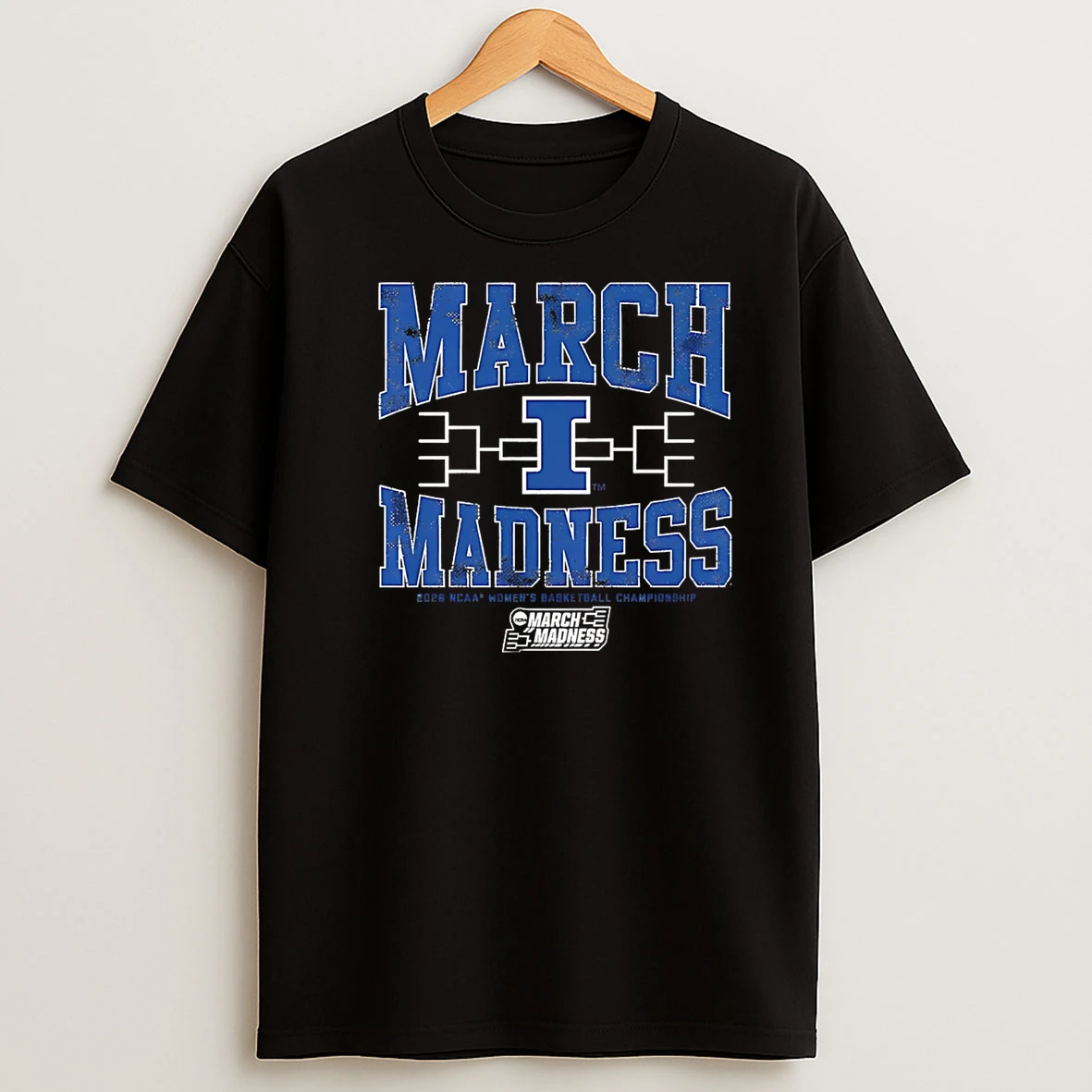 Illinois Fighting Illini Wbb 2026 March Madness Logo T Shirt