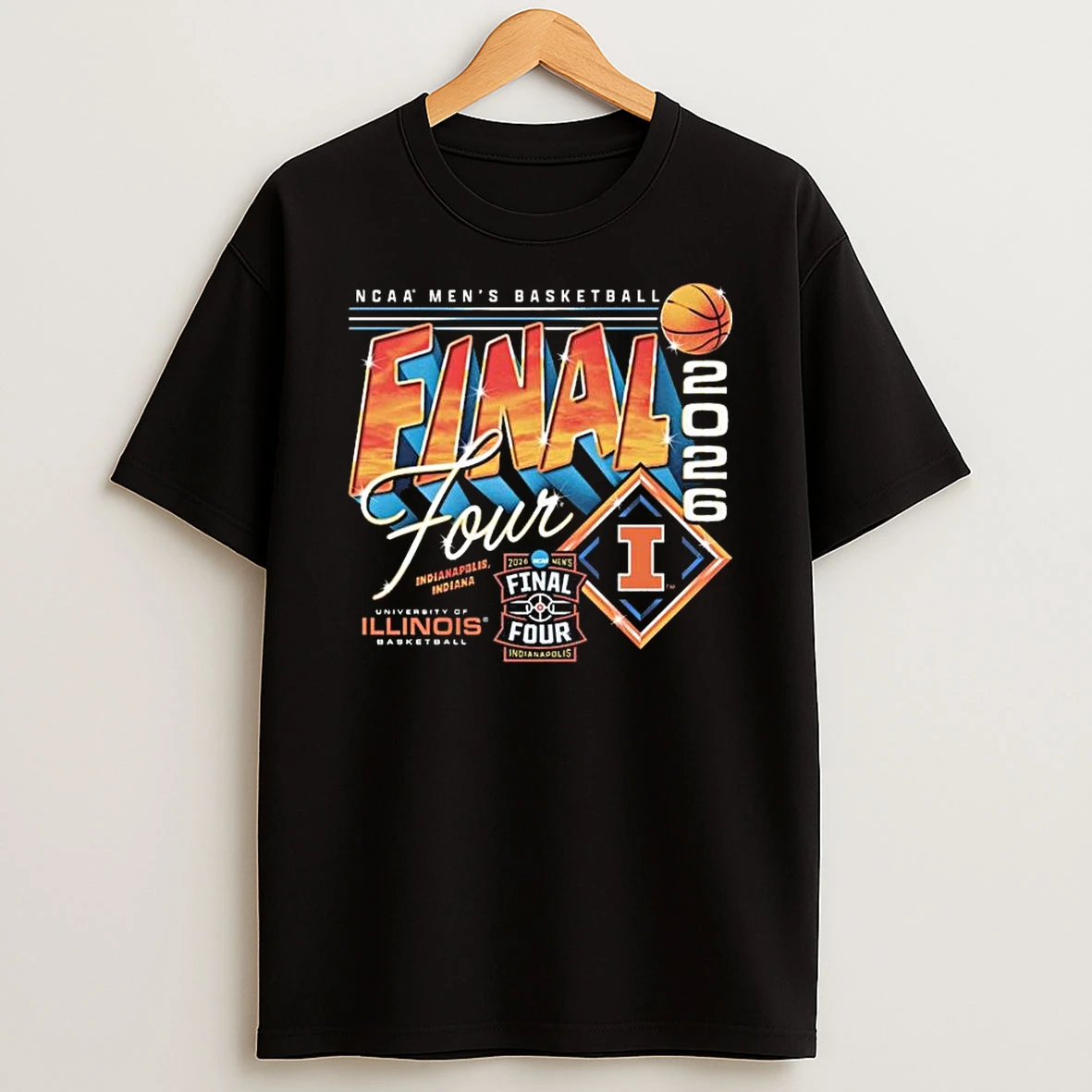 Illinois Ncaa Mens Basketball 2026 Final Four T Shirt