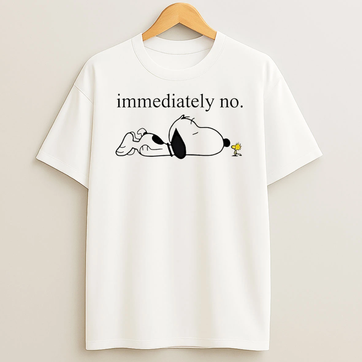 Immediately No Snoopy Woodstock T Shirt