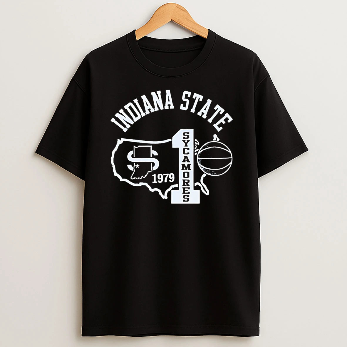 Indiana State Sycamores 1979 Number One T Shirt