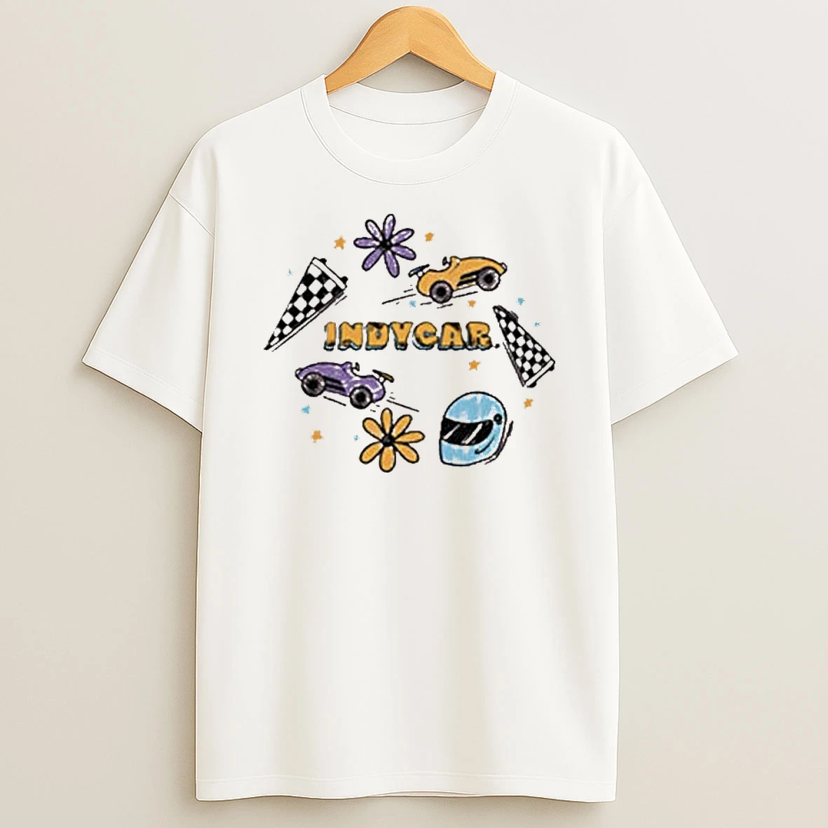 Indycar Doodle Icon Girls T Shirt