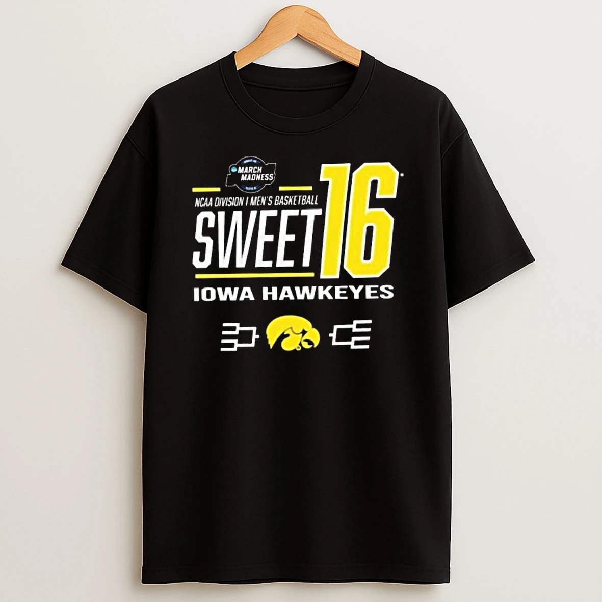 Iowa Hawkeyes 2026 Ncaa Mens Basketball March Madness Sweet 16 T Shirt