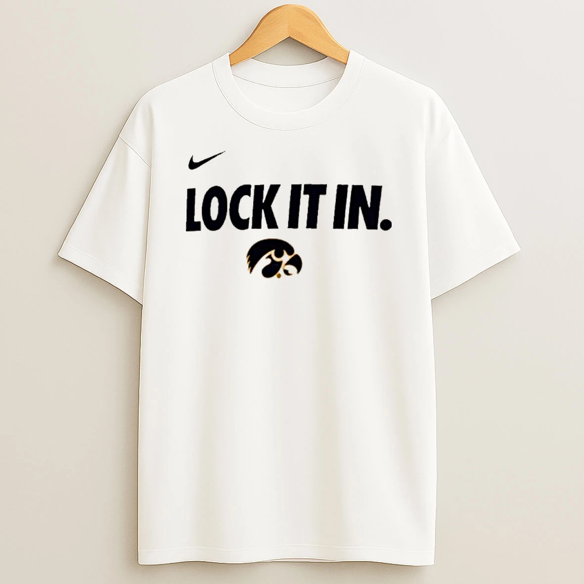 Iowa Hawkeyes Lock It In 2026 On Court Bench Legend Dri Fit T Shirt