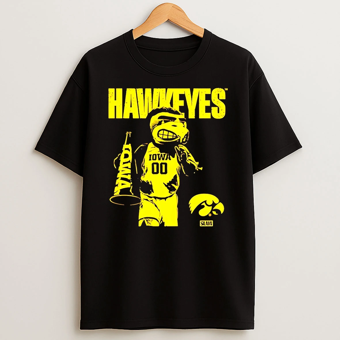 Iowa Hawkeyes Mascot Mode Slam Graphic T Shirt