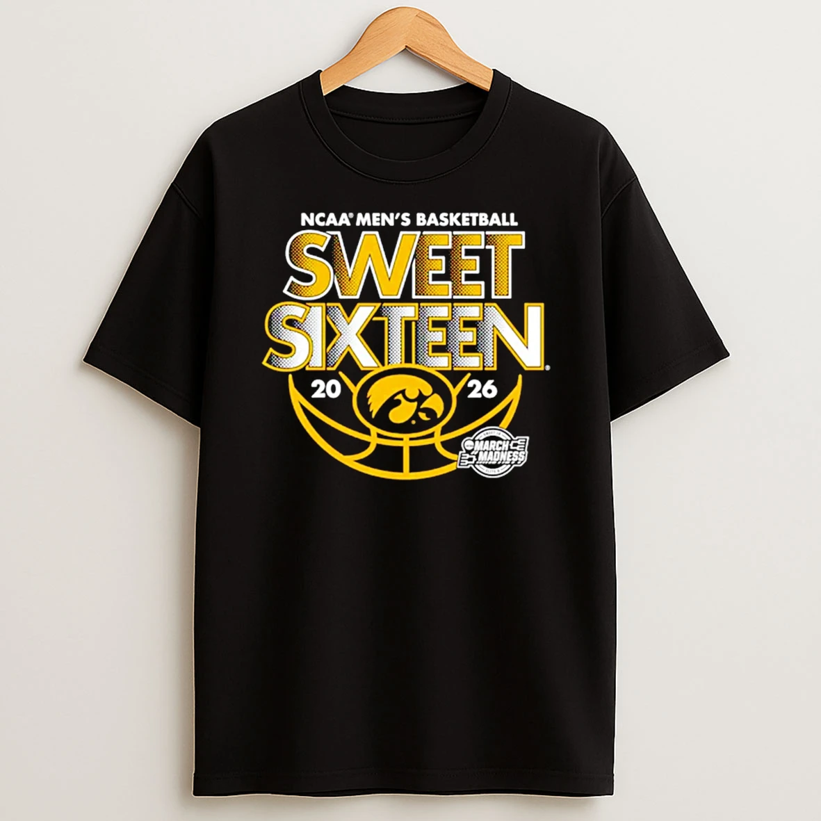Iowa Mens Basketball 2026 Ncaa March Madness Sweet Sixteen T Shirt