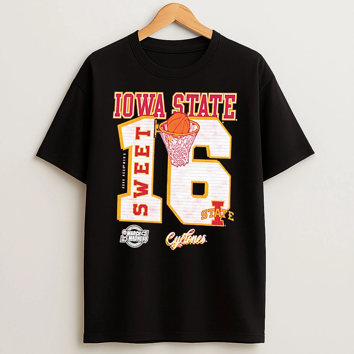 Iowa State Cyclones 2026 Ncaa March Madness Sweet 16 Bound T Shirt