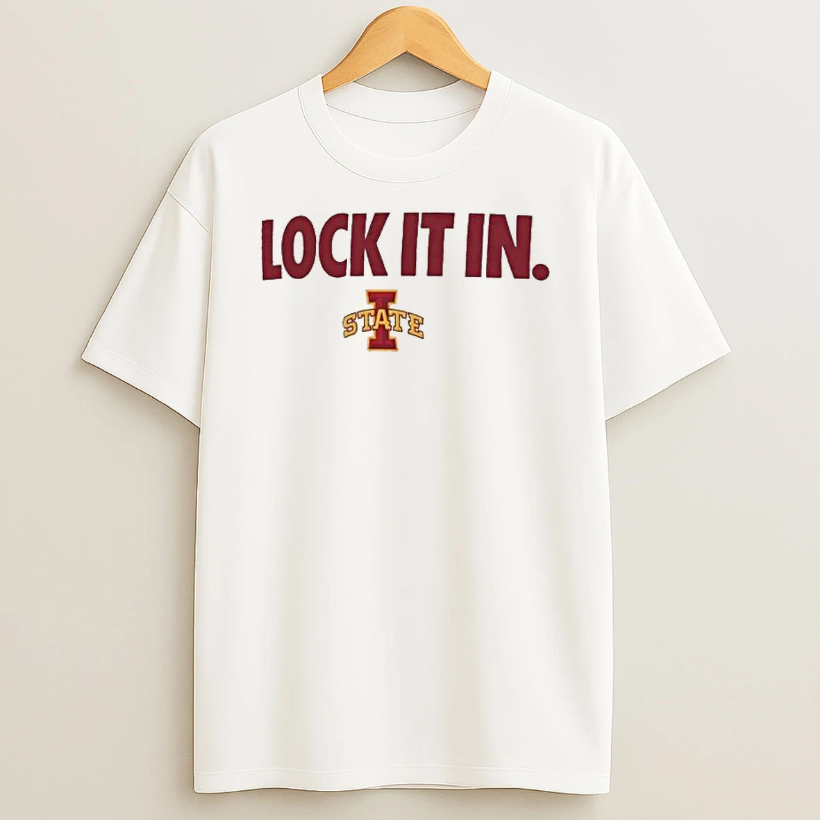 Iowa State Cyclones Lock It In 2026 On Court Bench T Shirt