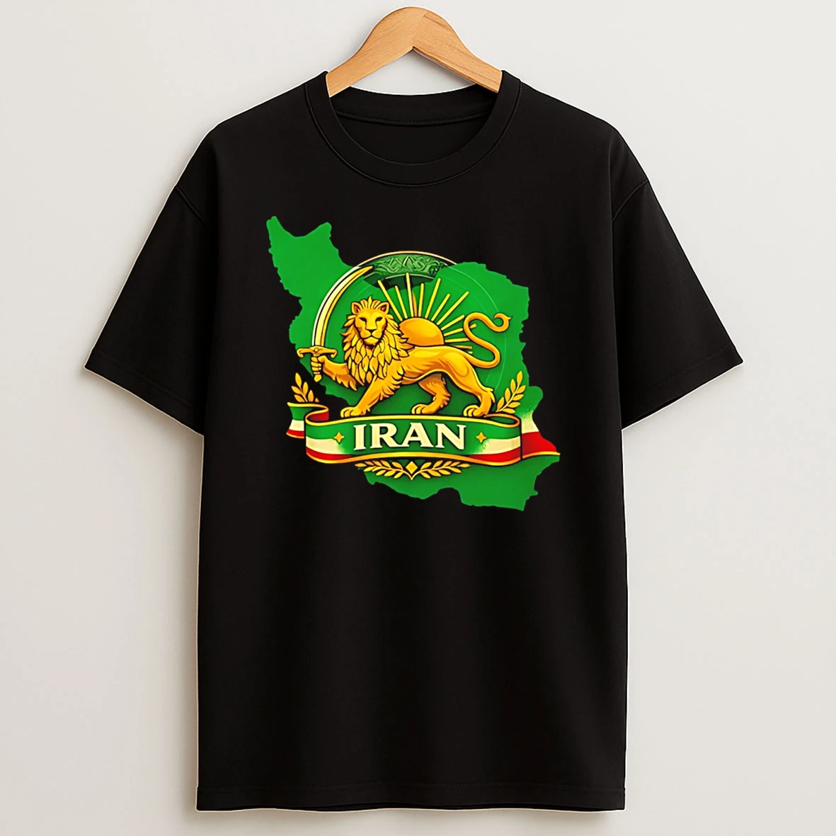 Iran Lion And Sun T Shirt