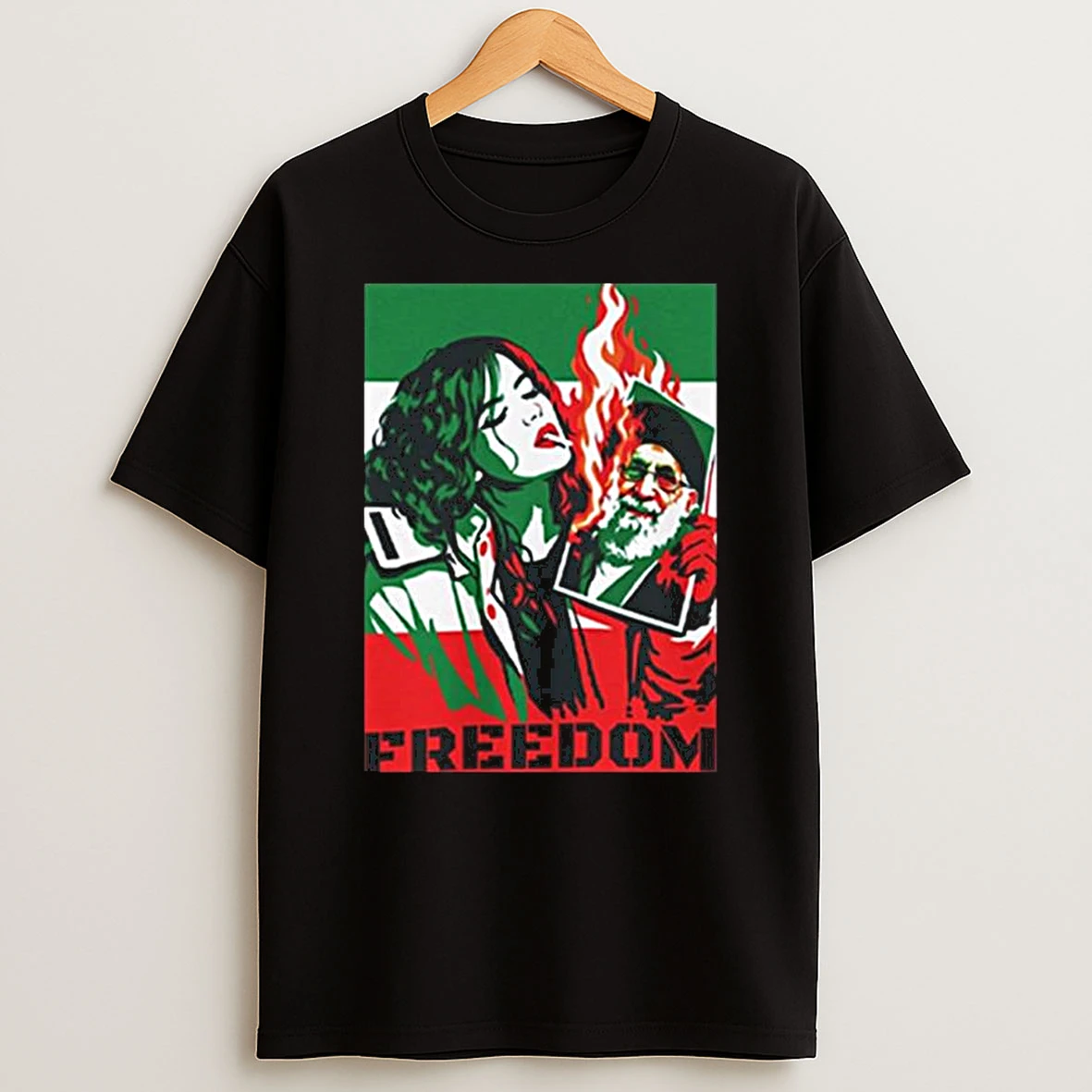 Iranian Woman Lighting Cigarette T Shirt
