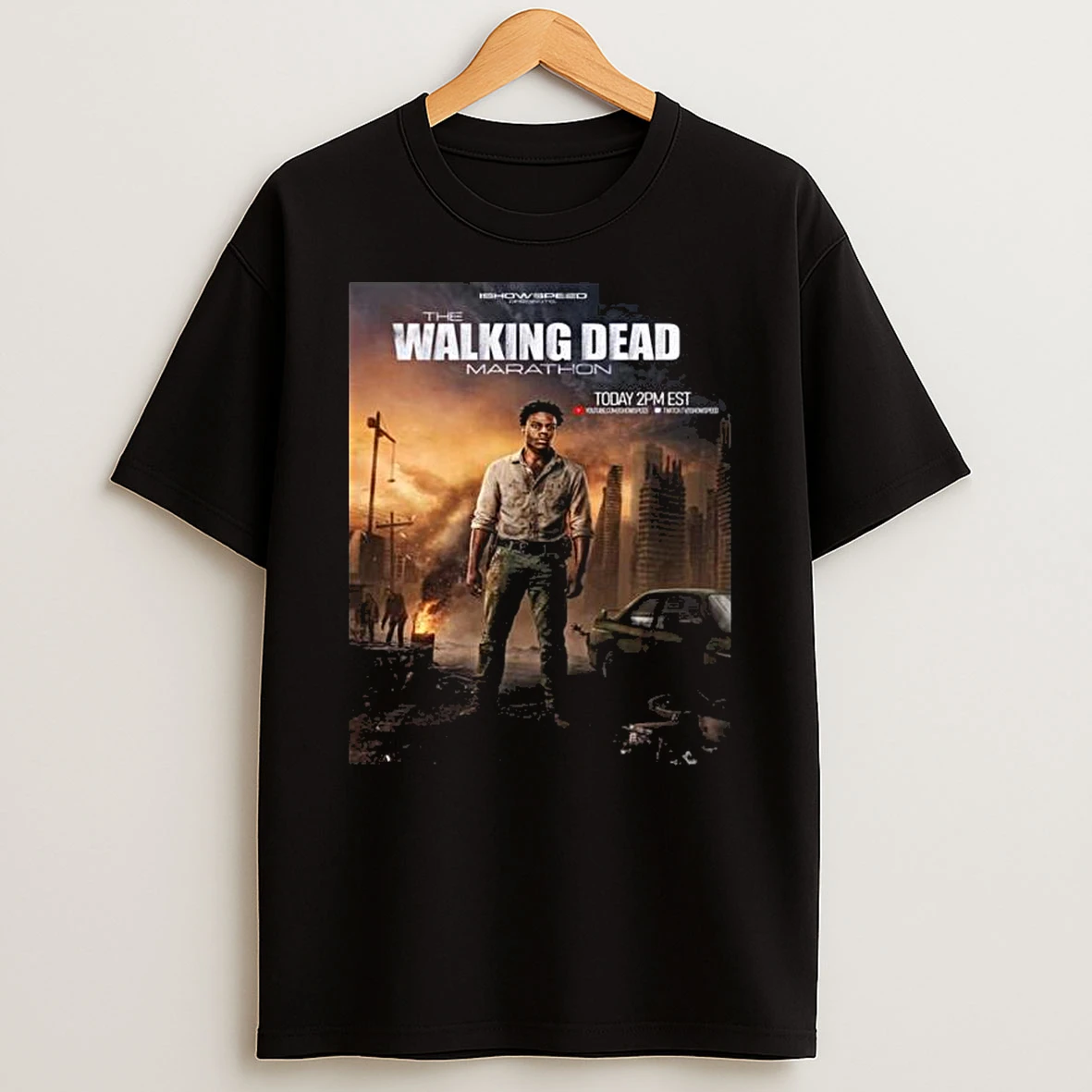 Ishowspeed The Walking Dead Marathon Live Stream T Shirt