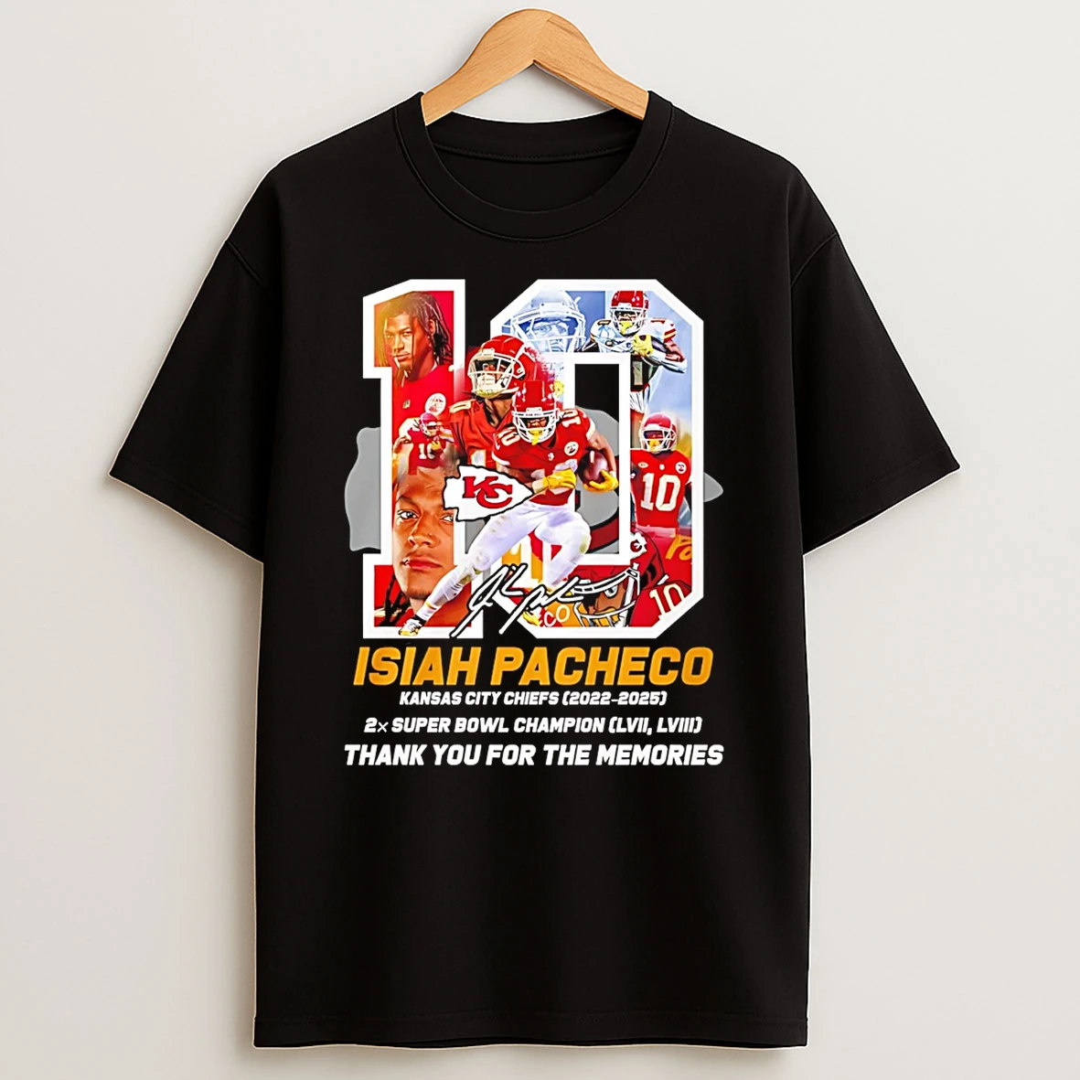 Isiah Pacheco Kansas City Chiefs Thank You For The Memories T Shirt