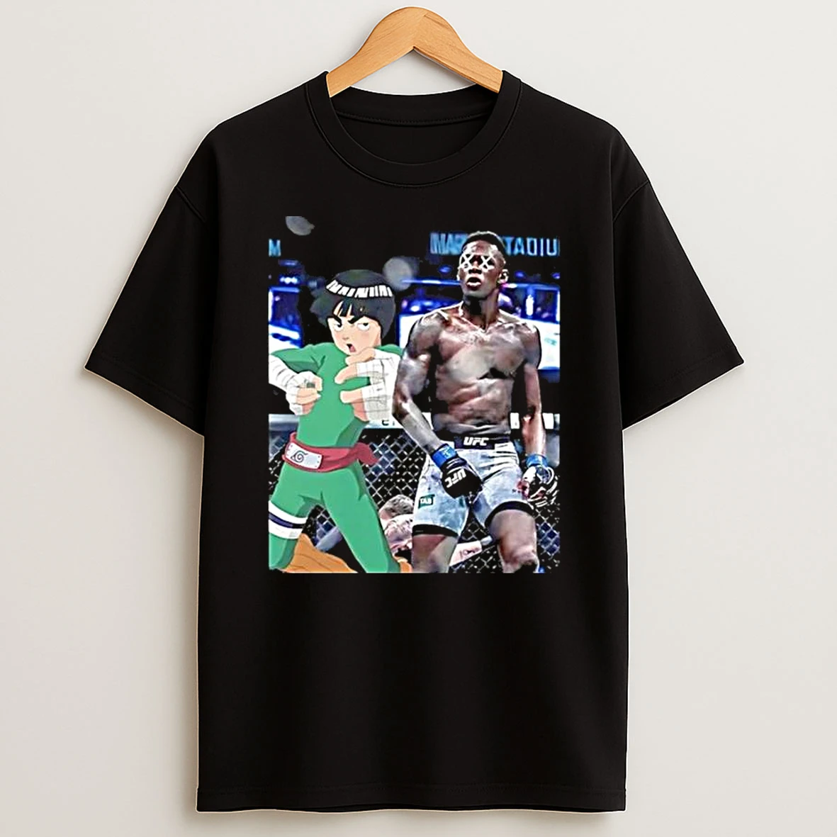 Israel Adesanya X Rock Lee Drunken Fist T Shirt