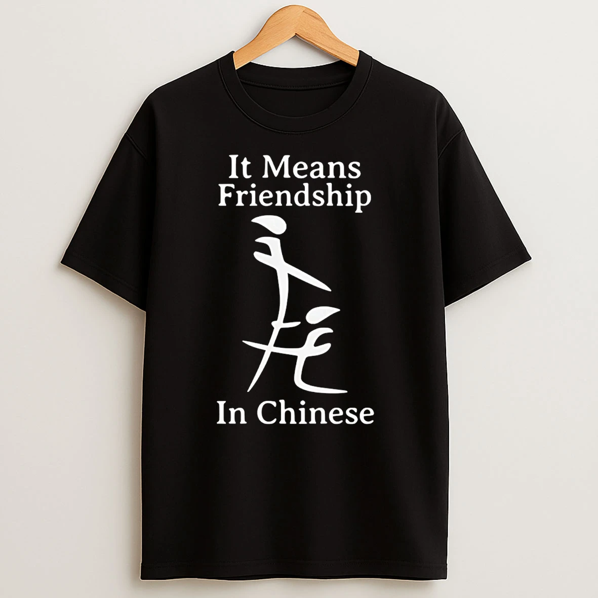 It Means Friendship In Chinese Inappropriate T Shirt