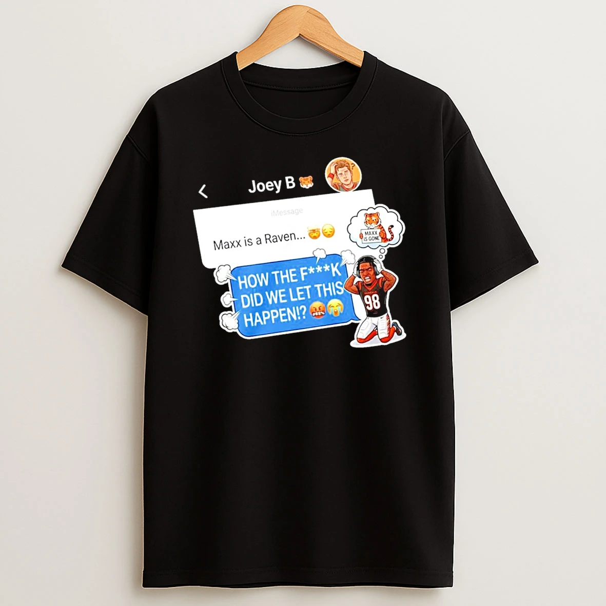 Jamarr Chase Reaction Max Is A Raven T Shirt