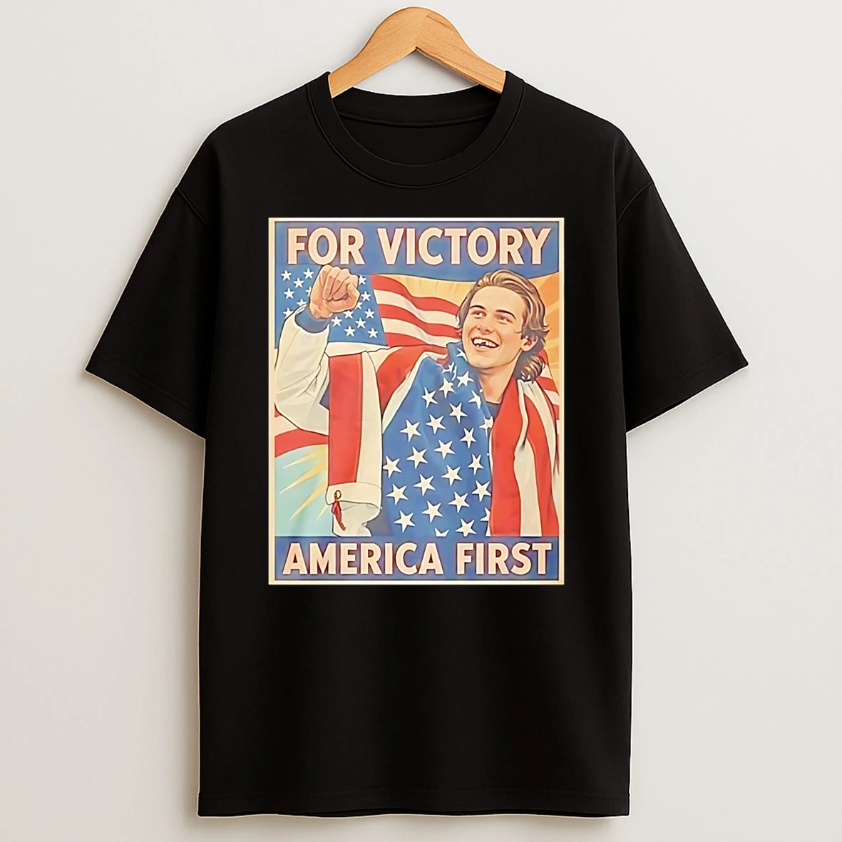 Jack Hughes For Victory America First T Shirt