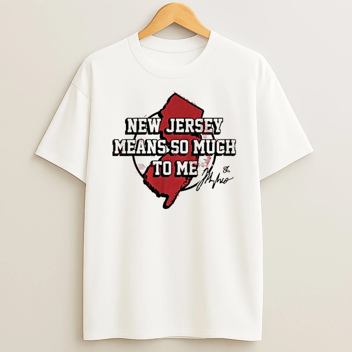 Jack Hughes New Jersey Means So Much To Me T Shirt
