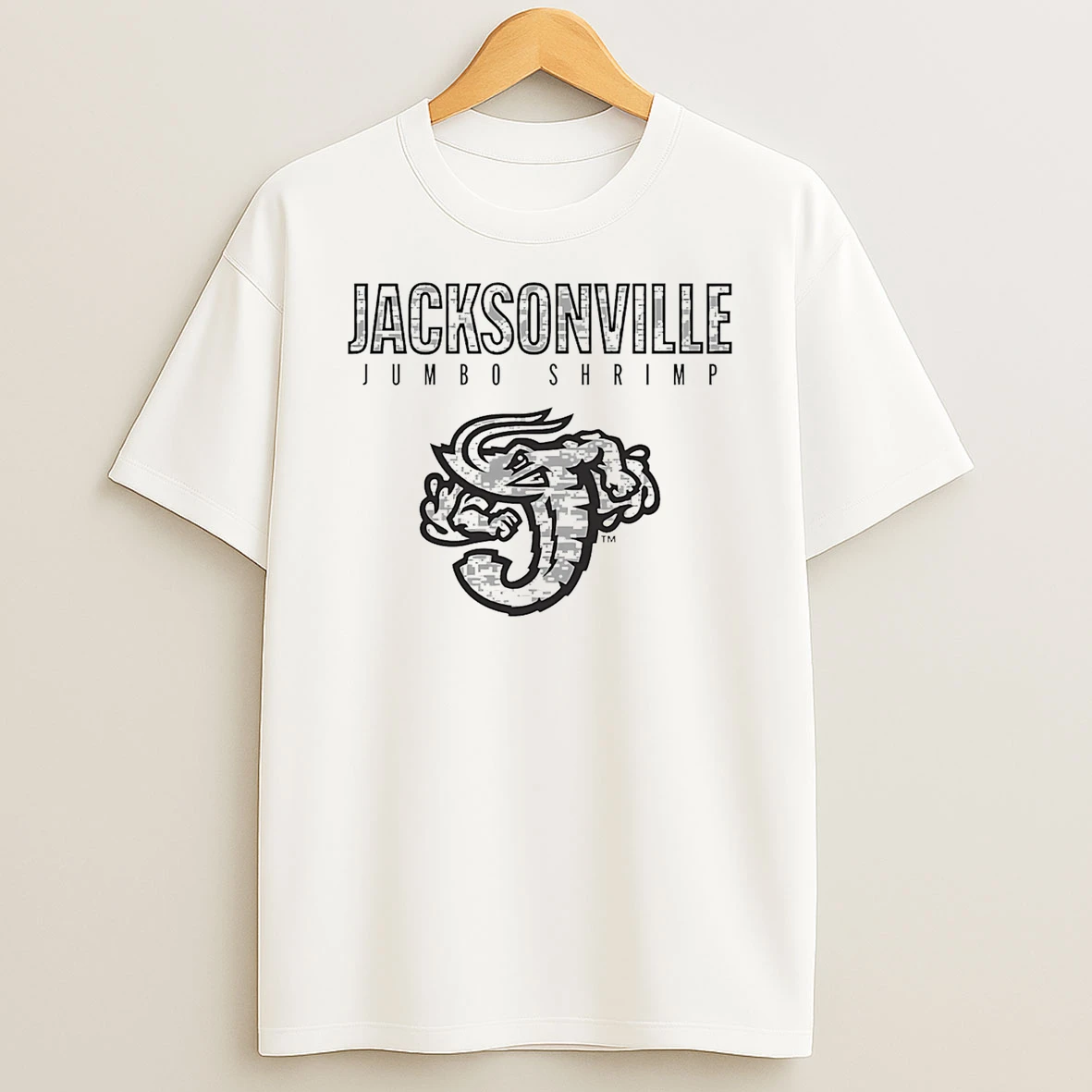 Jacksonville Jumbo Shrimp Camouflage Shrimp T Shirt