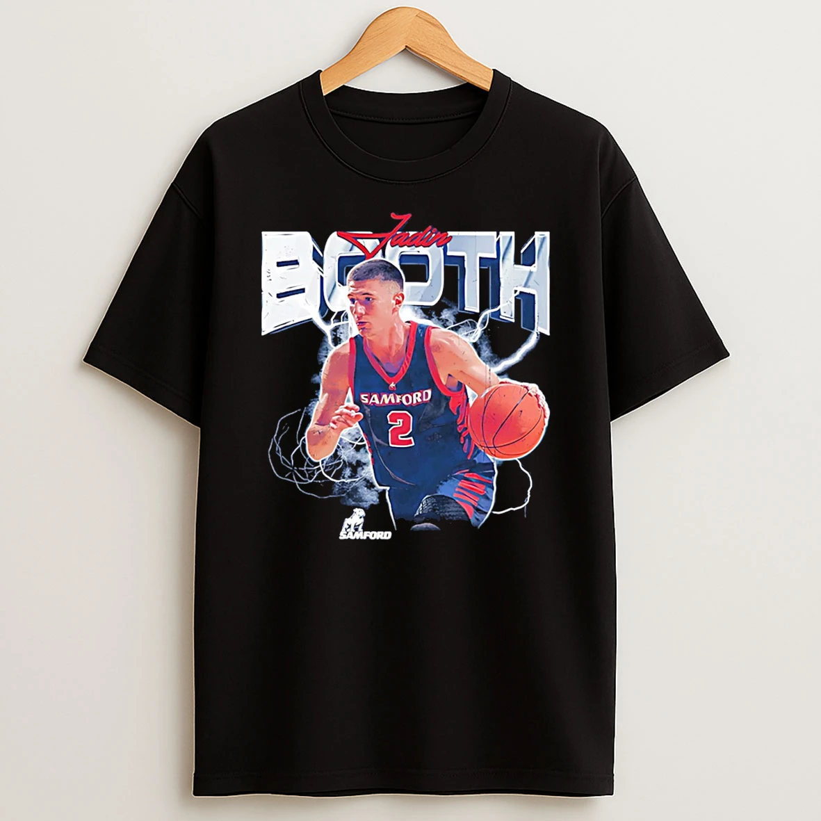 Jadin Booth Samford Basketball Ncaa Graphic 26 T Shirt