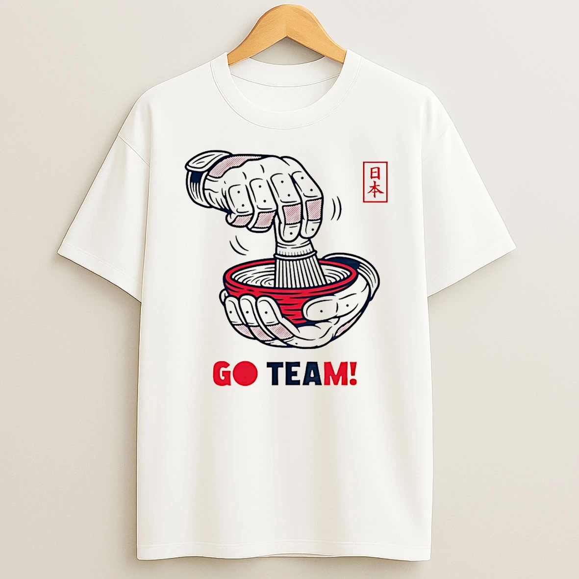 Japan Tea Celebration Japan Baseball Go Team T Shirt