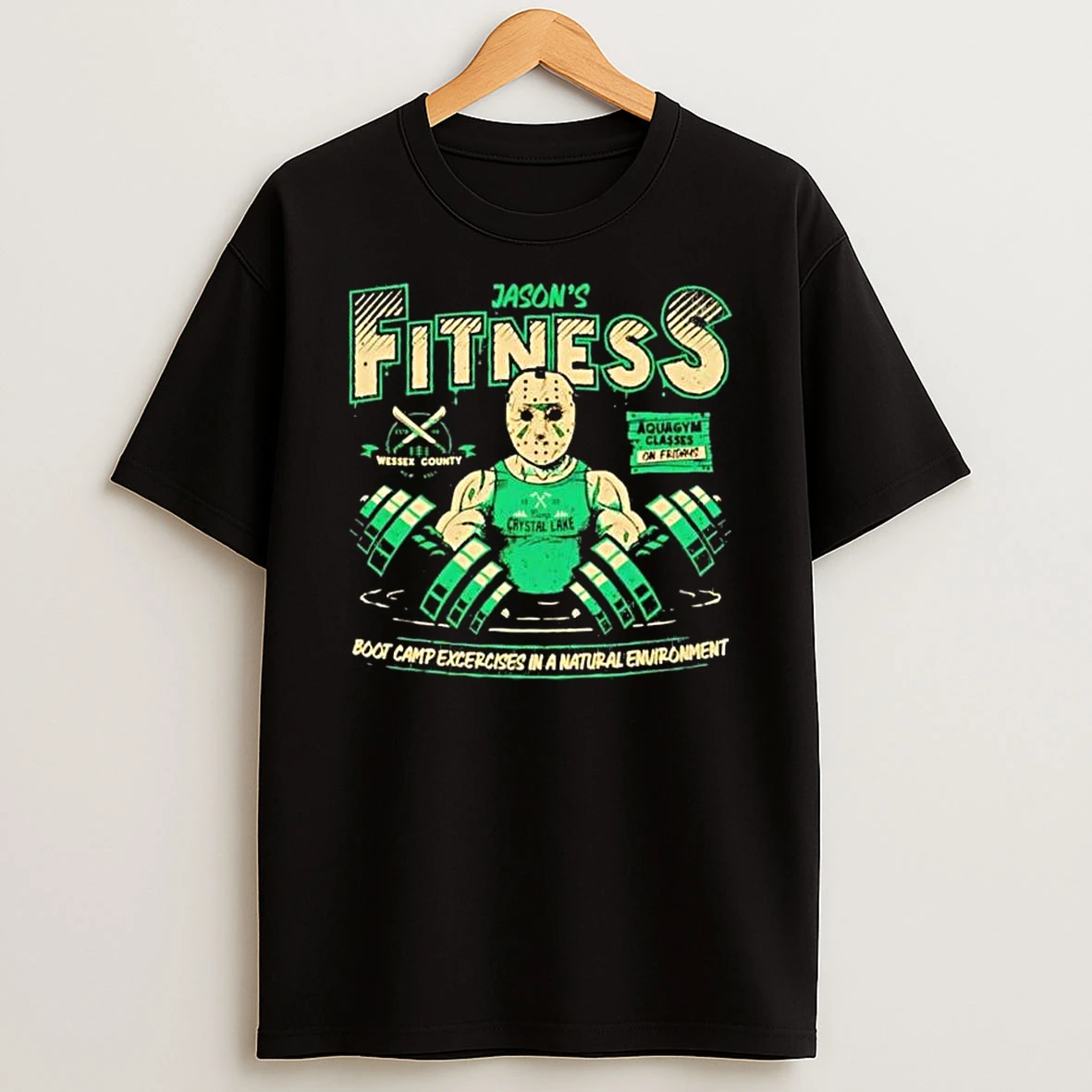 Jason Fitness Boot Camp Exercises In A Natural Environment Aquagym Classes On Fridays T Shirt