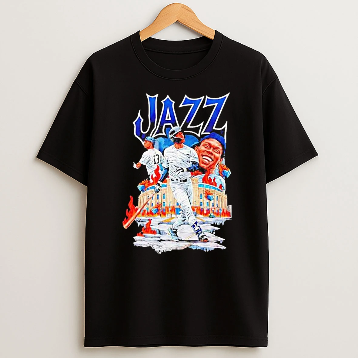 Jazz Chisholm Jr 13 Of New York Yankees Blazing Graphic T Shirt