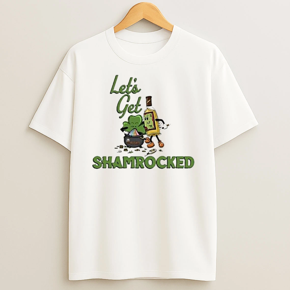 Jeppsons Malort St Patricks Day Lets Get Shamrocked T Shirt