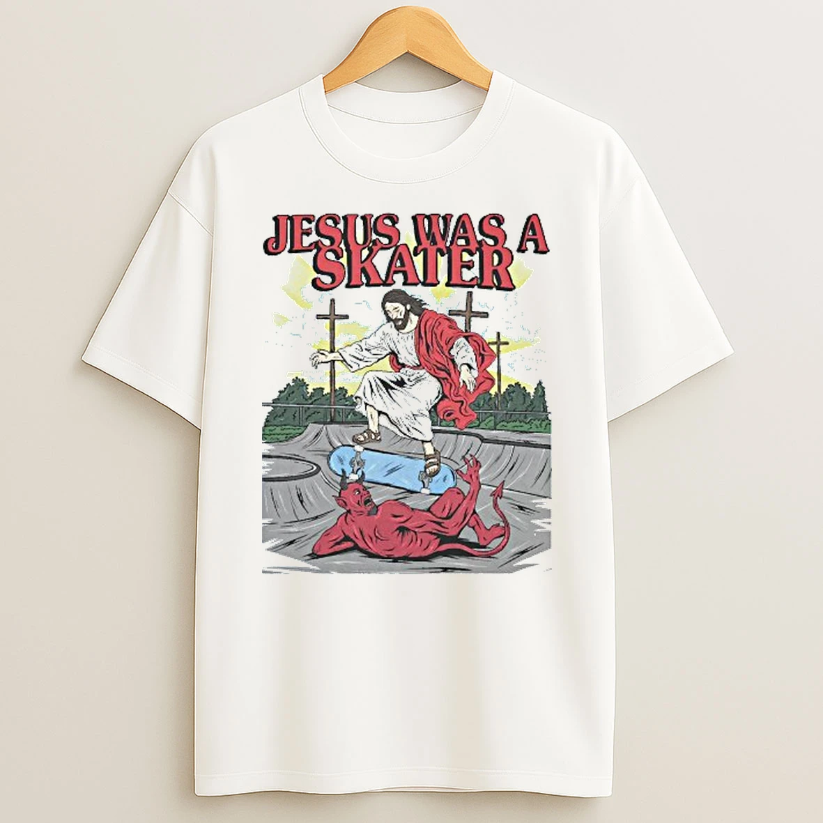 Jesus Was A Skate Devil T Shirt