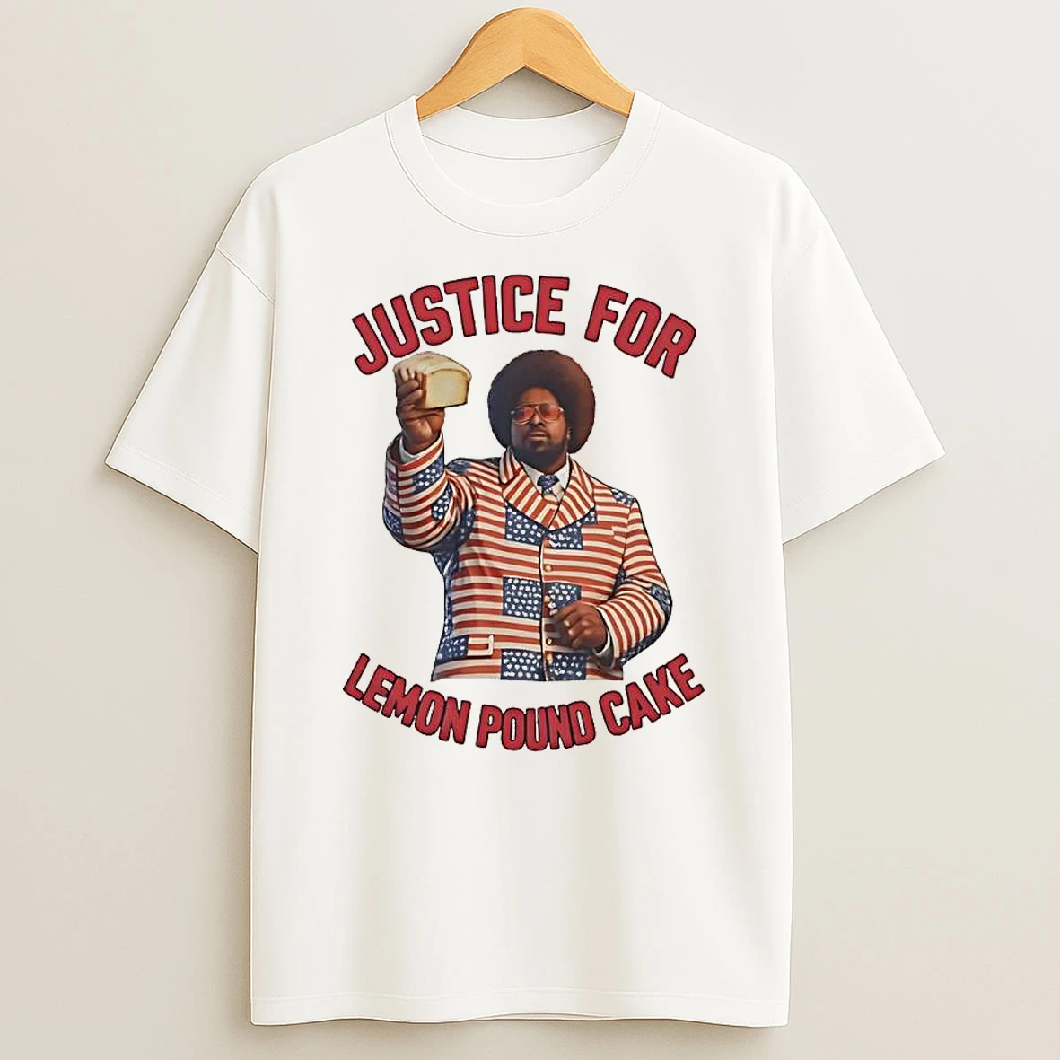 Justice For Lemon Pound Cake Man Flag Suit T Shirt