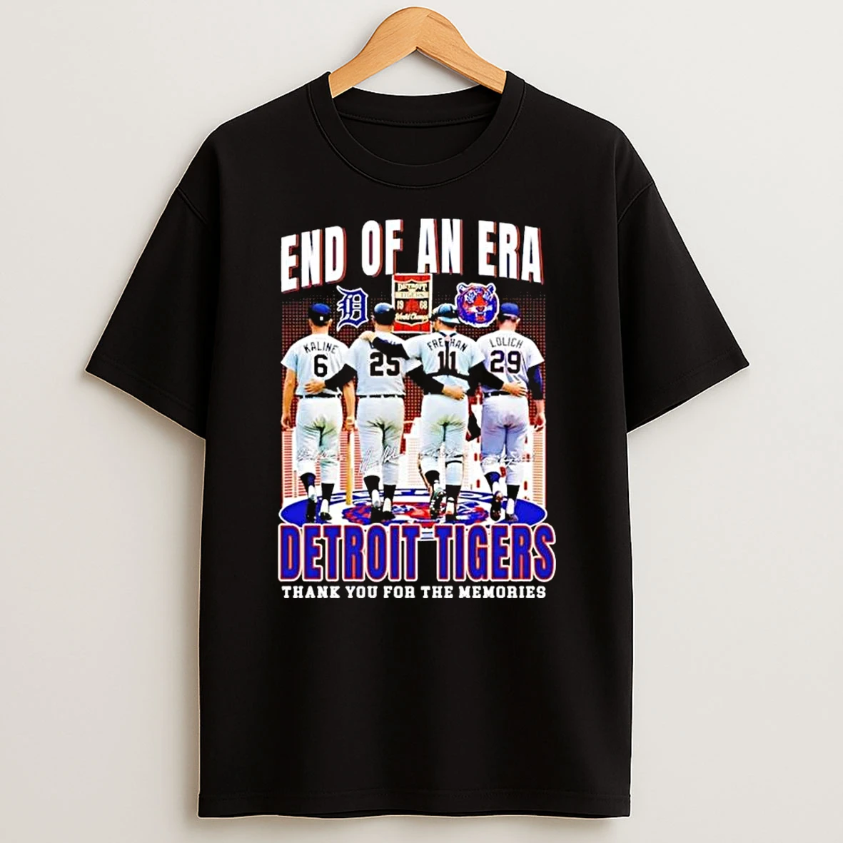 Kaline Cash Freehan Lolich Detroit Tigers End Of An Era Thank You For The Memories T Shirt