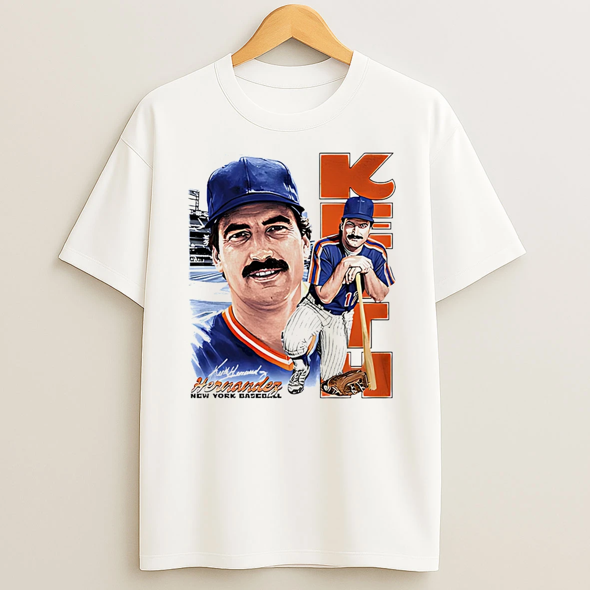 Keith Hernandez New York Mets Name Number Vintage T Shirt