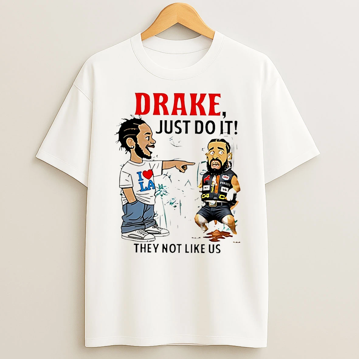 Kendrick Lamar Vs Drake They Not Like Us Beef Parody T Shirt