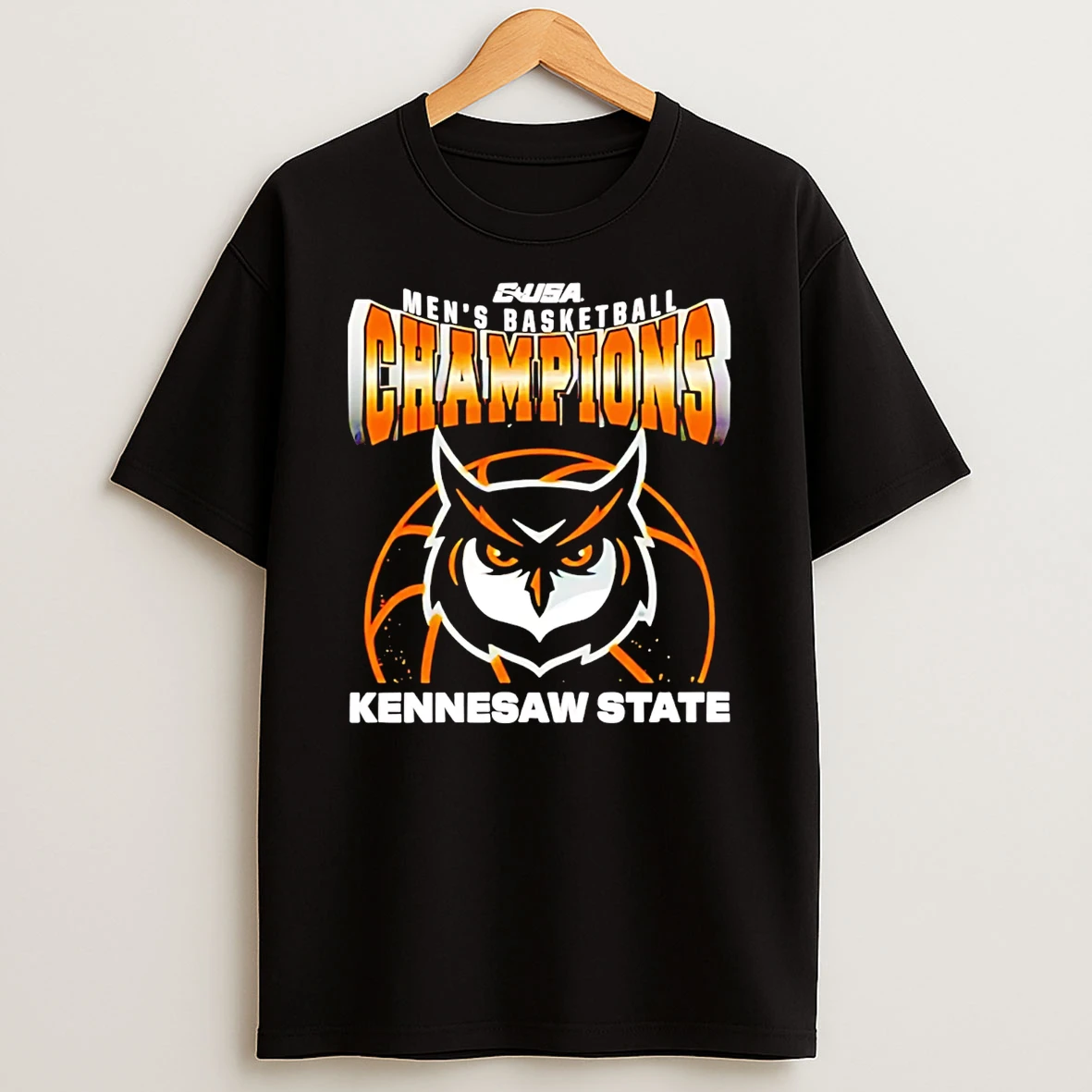 Kennesaw State Owls Champions C Usa Mens Basketball Tournament 2026 Mascot T Shirt