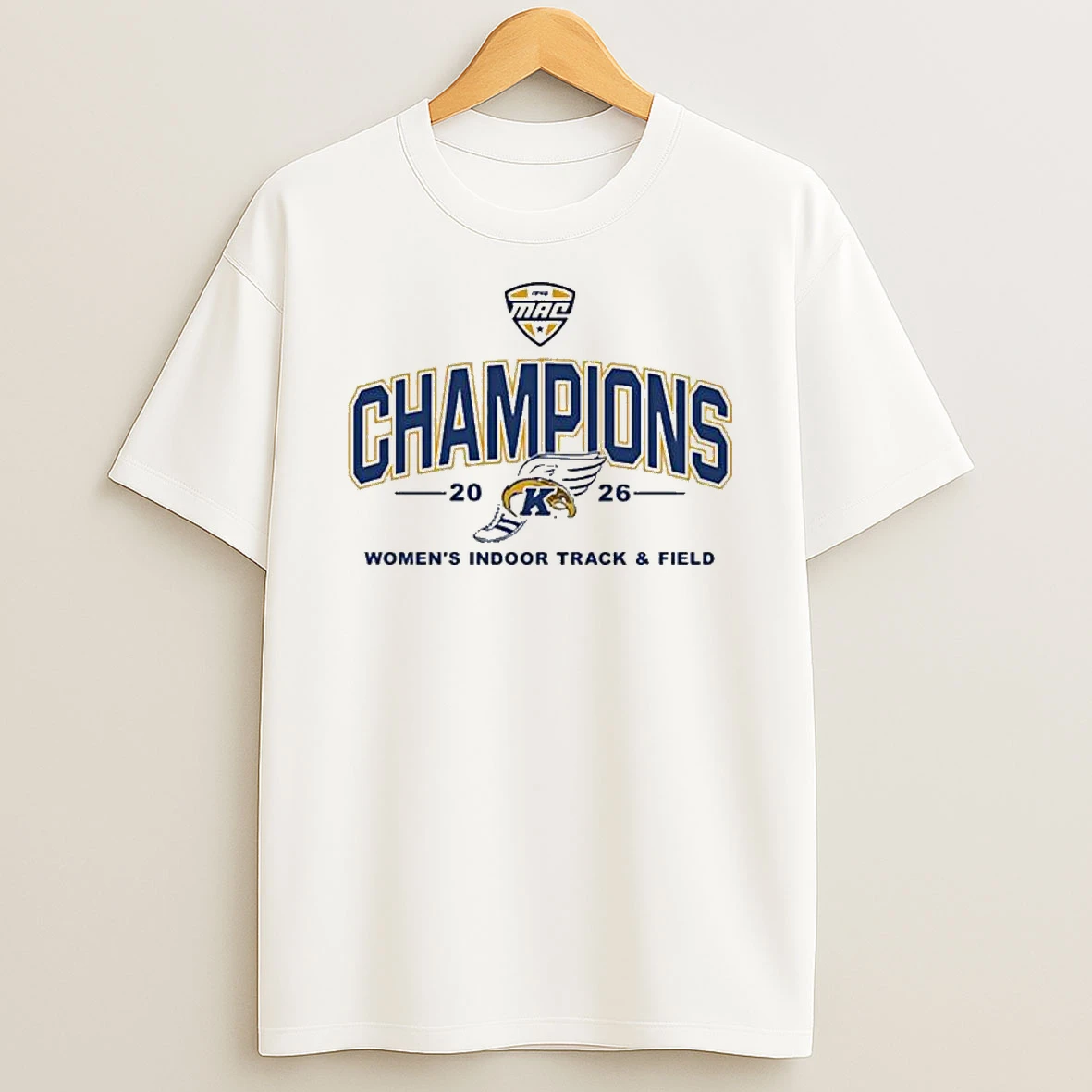 Kent State Golden Flashes Womens Indoor Track And Field Mac Champions 2026 T Shirt