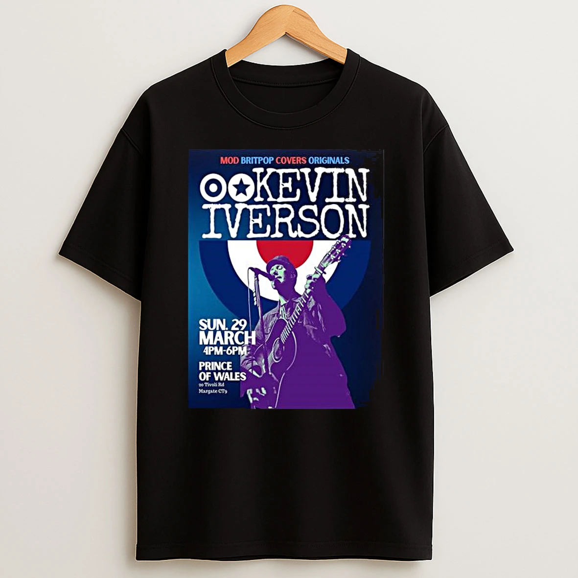 Kevin Iverson March 29 2026 The Prince Of Wales Margate Tour T Shirt