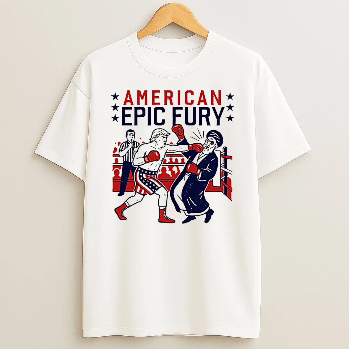 Khamenei Vs Trump American Epic Fury T Shirt