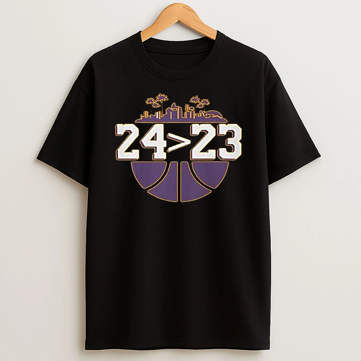 Kobe Bryant Michael Jordan Lebron James 24 Over 23 T Shirt