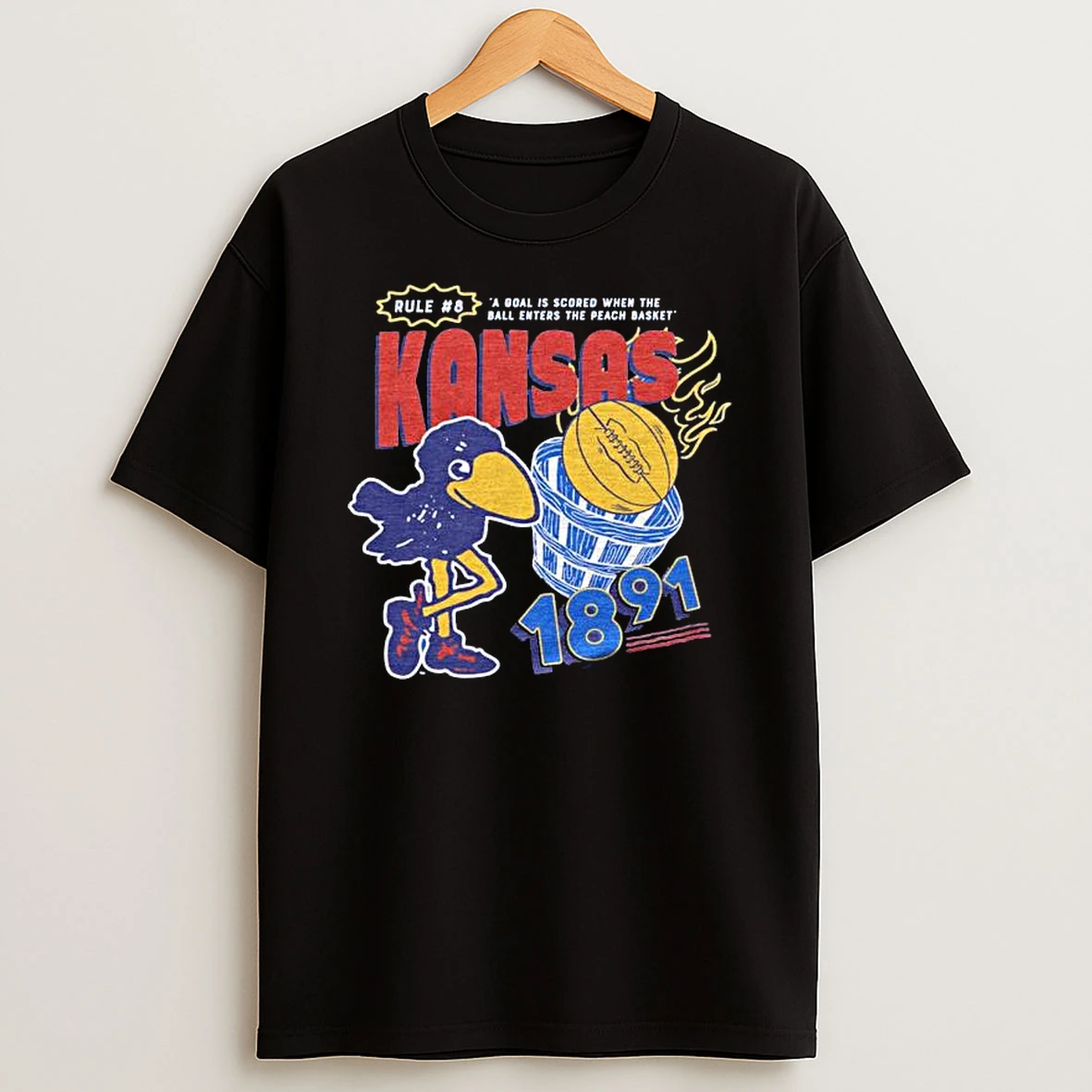 Ku Basketball 8 Rule T Shirt