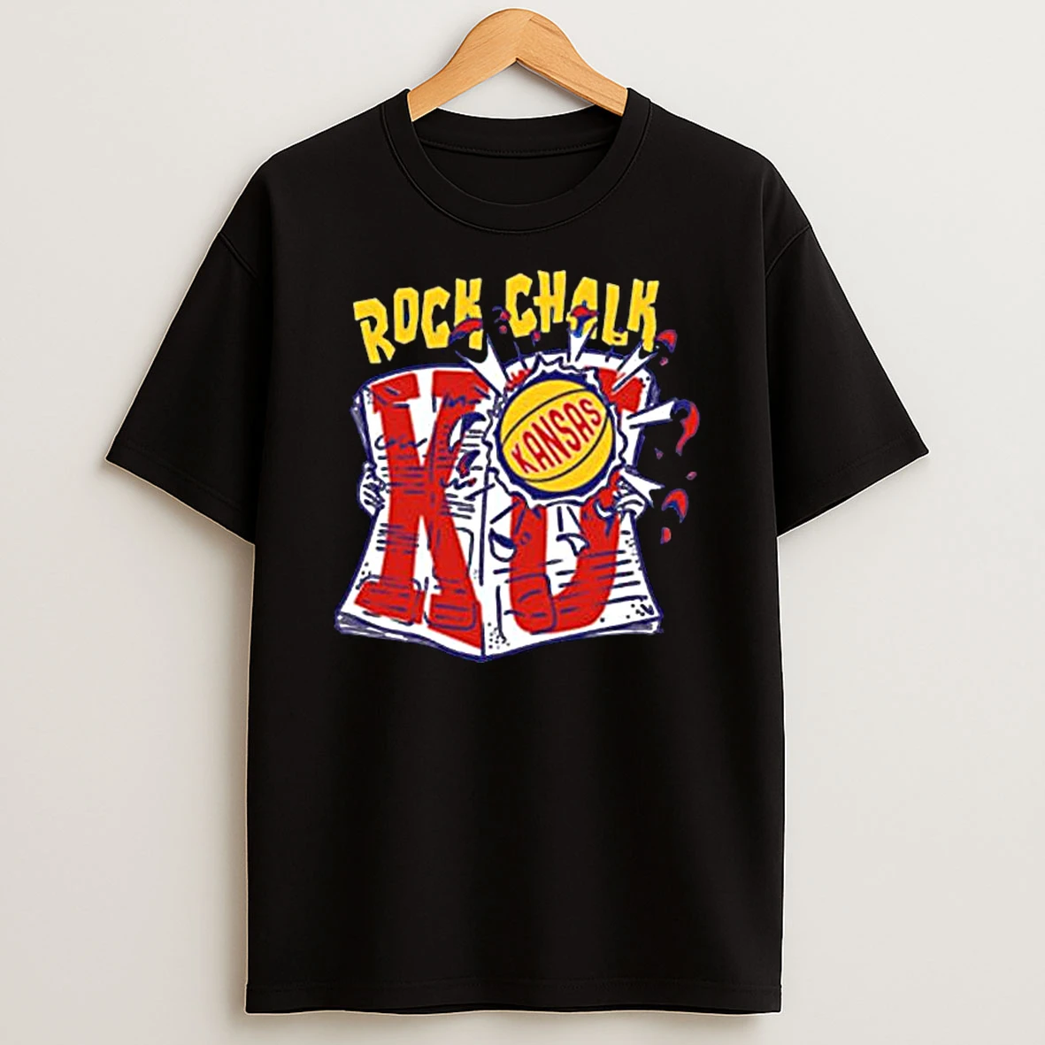 Ku Rock Chalk Newspapers T Shirt