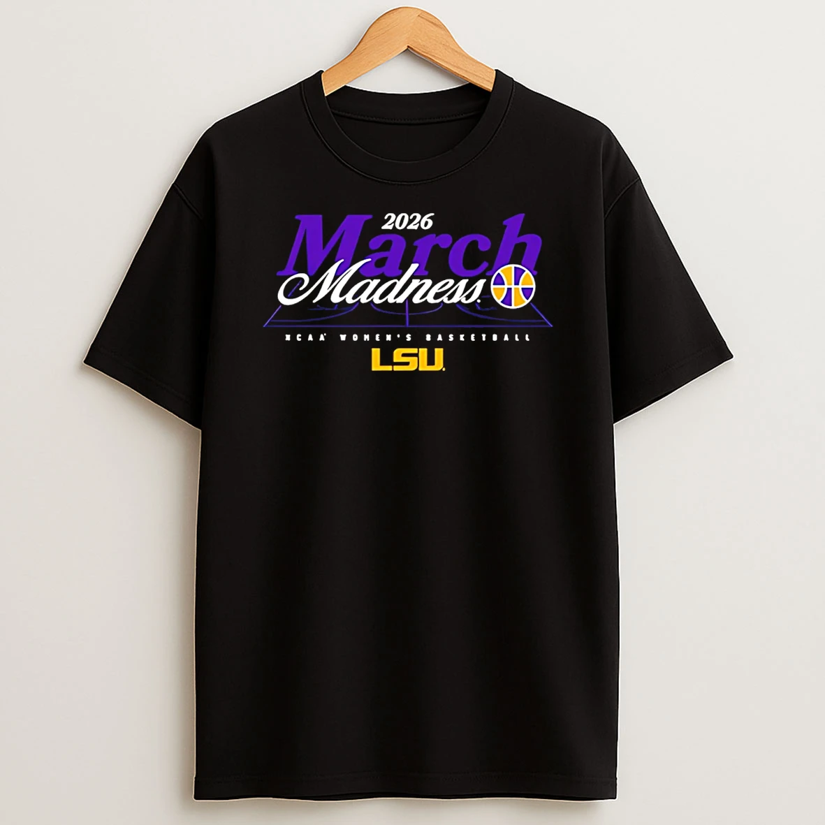 Lsu Womens Basketball Ncaa March Madness 2026 Logo T Shirt